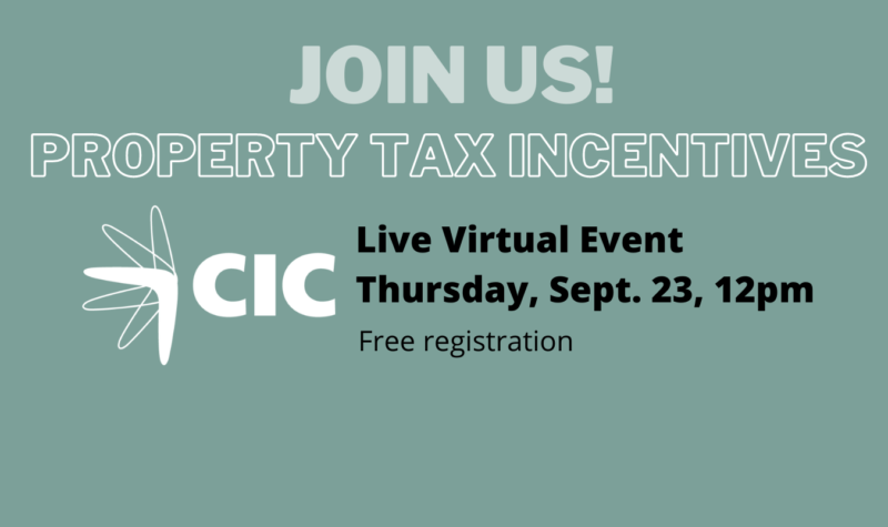 Property Tax Incentives Webinar, Sept. 23